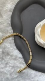 Taşlı Gold Bileklik