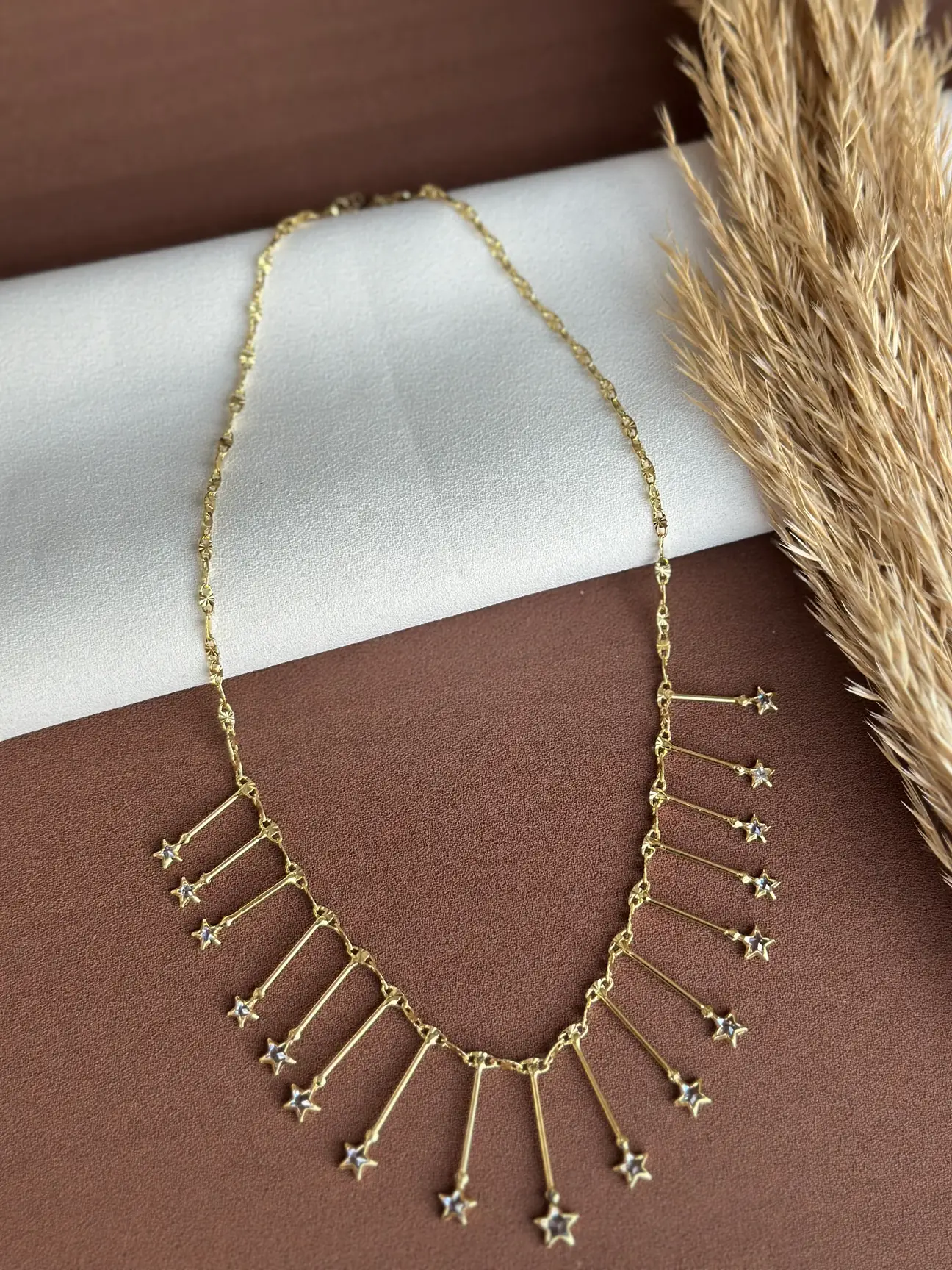 IMG_4962 Çelik Yıldız Tasarım Kolye - Görsel 1