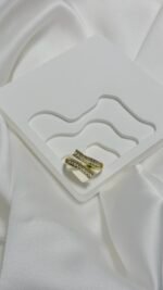 Gold Taşlı VIP Yüzük - Görsel 2