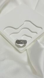 Taşlı Çelik Gümüş Yüzük - Görsel 2