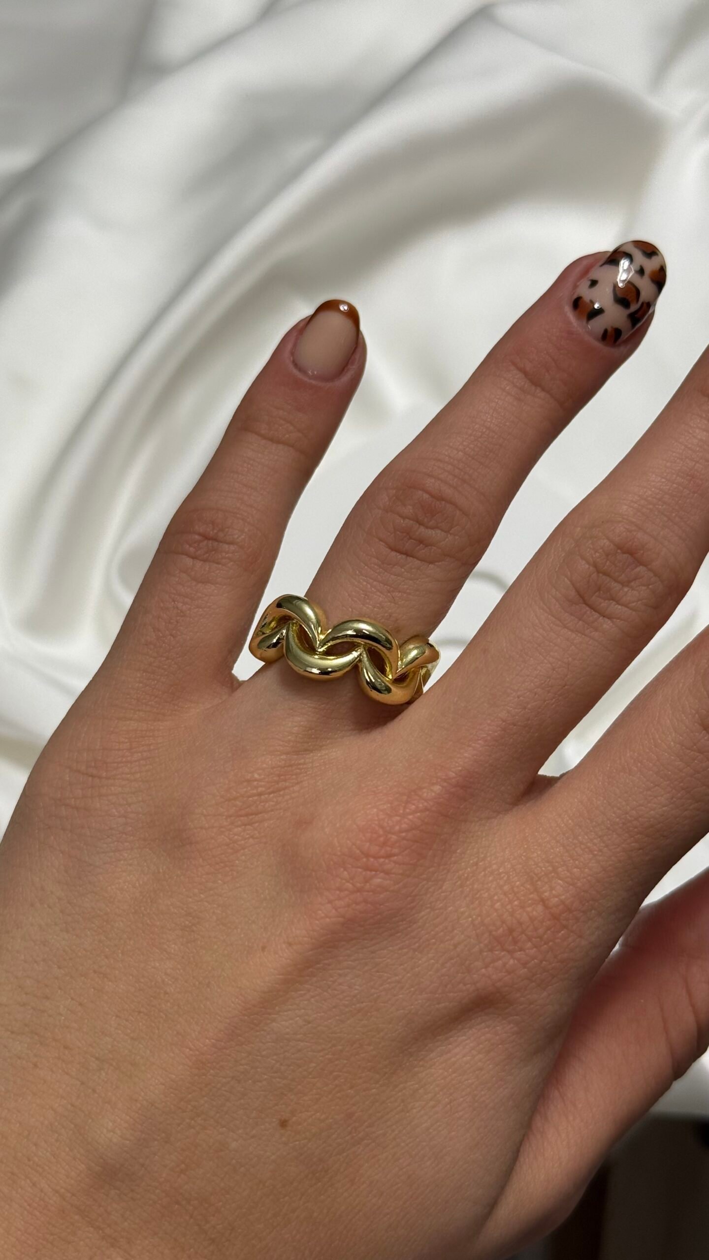 IMG_6386 Burgu Model Gold Yüzük - Görsel 1