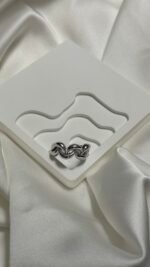 Gümüş Burgu Çelik Yüzük - Görsel 2