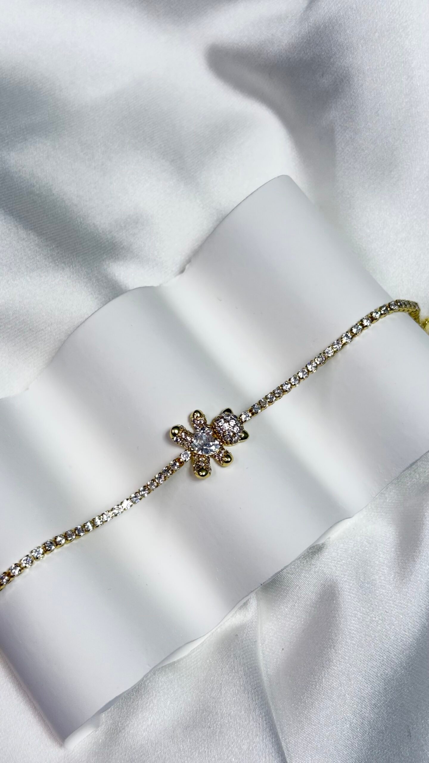 IMG_6416 Taşlı Ayıcık Model Bileklik - Görsel 1